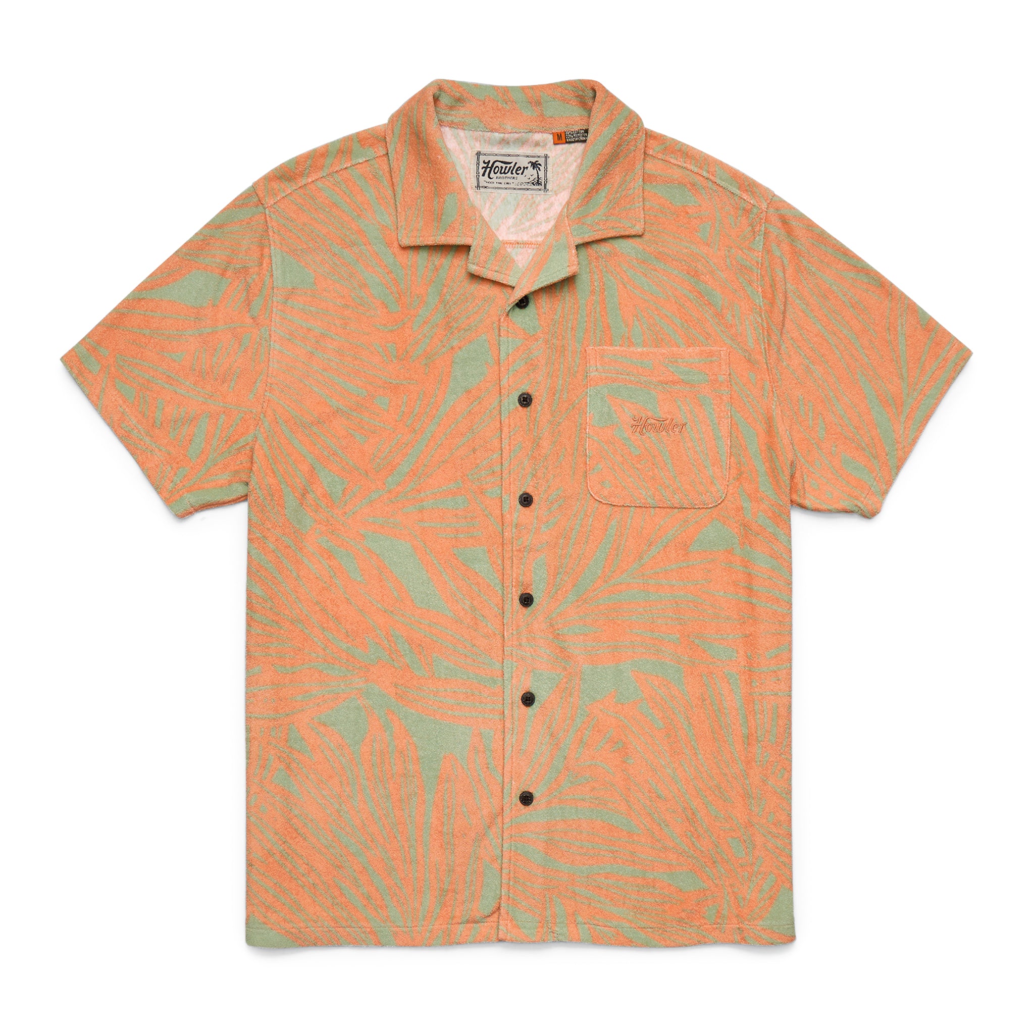 Palapa Terry Shirt- Full Frondal/Dreamsicle
